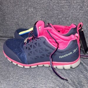 Reebok steel toed Sneakers - Navy and Pink